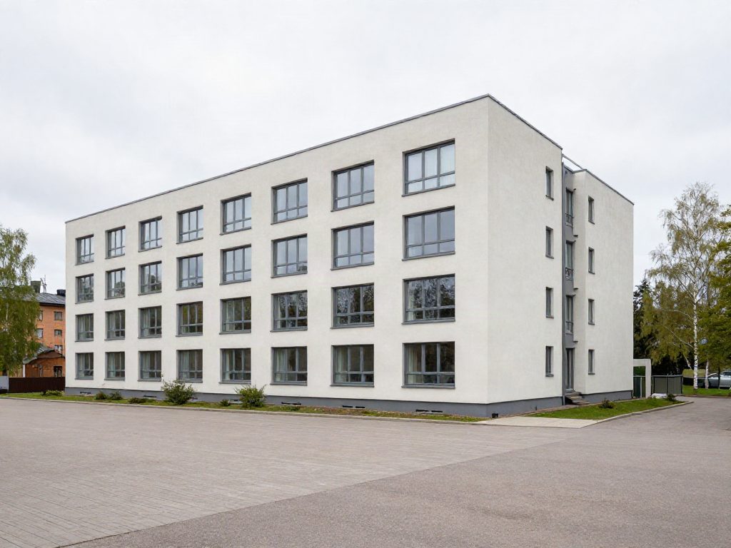 Flerbostadshus i stadsmiljö